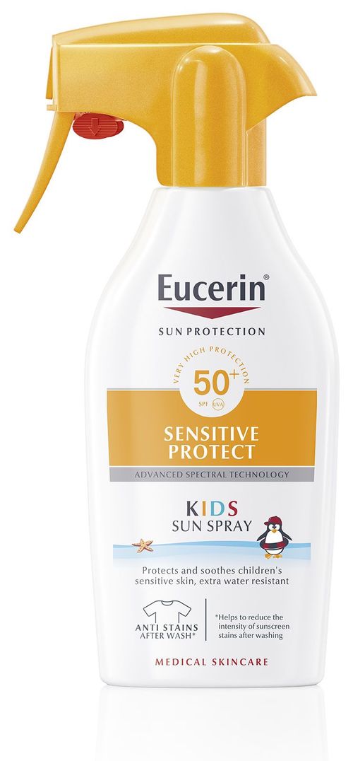 Eucerin SUN Sensitive Protect Kids SPF50+ dětský sprej na opalování 300 ml