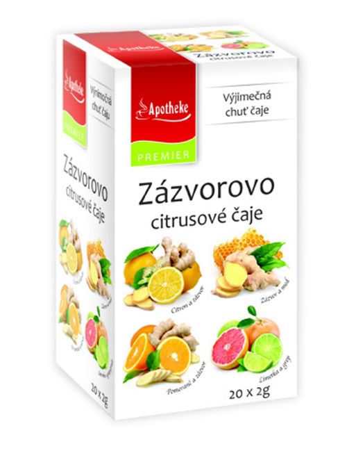 Apotheke Zázvorovo citrusové čaje 4v1 nálevové sáčky 20x 2 g