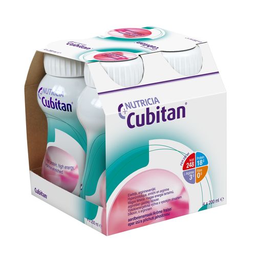 Cubitan S příchutí jahodovou 4x200 ml