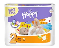 Bella Baby Happy Mini 3-6 kg dětské plenky 78 ks