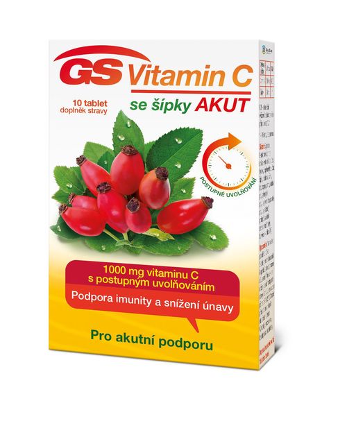 GS Vitamin C 1000 se šípky Akut 10 tablet