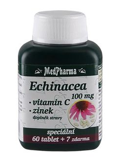 Medpharma Echinacea 100 mg + vitamin C + zinek 67 tablet