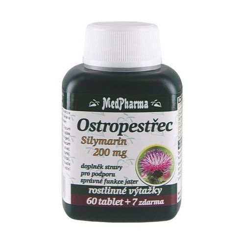 Medpharma Ostropestřec Silymarin 200 mg 67 tablet