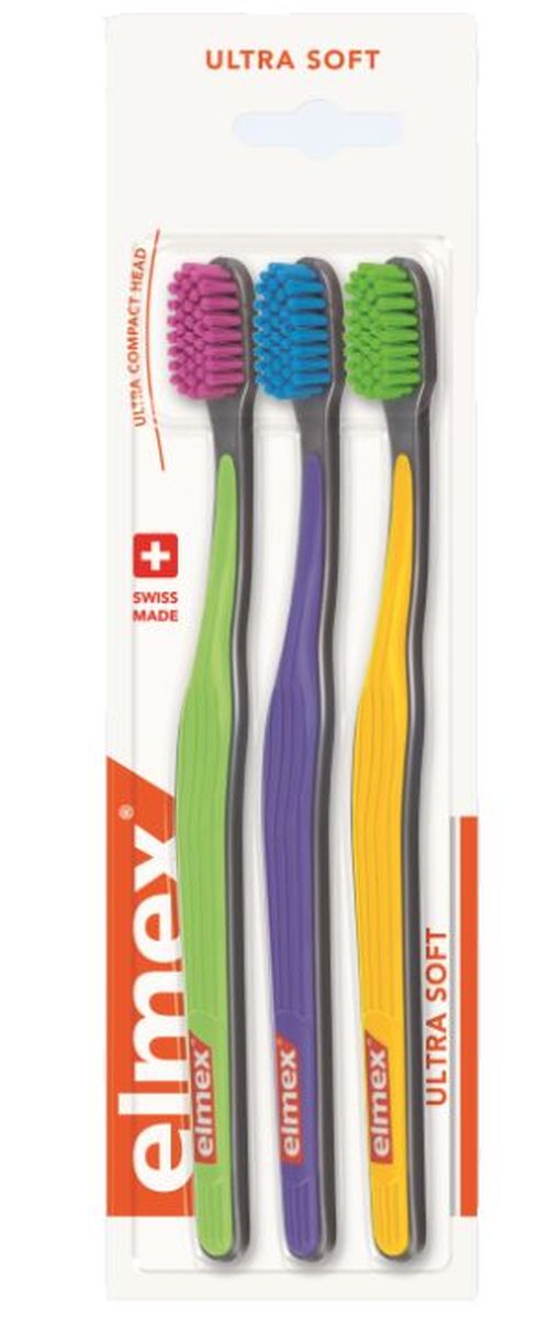 Elmex Ultra Soft zubní kartáček 3 ks