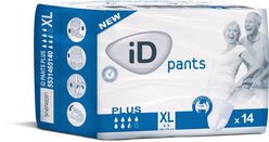 iD Pants X-Large Plus plenkové kalhotky navlékací 14 ks