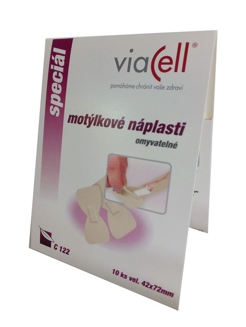 Viacell C122 Diskrétní motýlkové náplasti 42x72 mm 10 ks