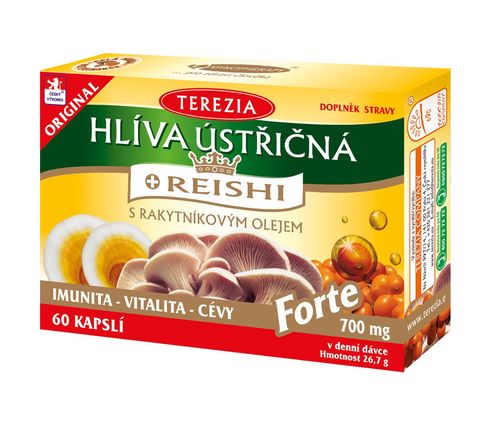 Terezia Hlíva ústřičná s REISHI Forte 60 kapslí