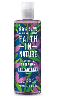 Faith in Nature Sprchový gel Levandule 400 ml