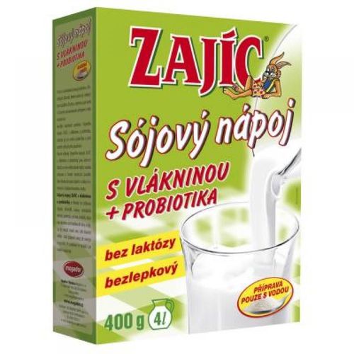 Zajíc Sójový nápoj s vlákninou krabička 400 g