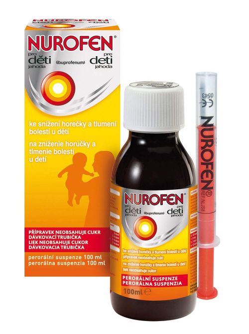 Nurofen pro děti jahoda suspenze 100 ml