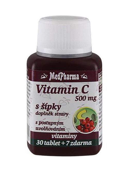 Medpharma Vitamin C 500 mg s šípky 37 tablet