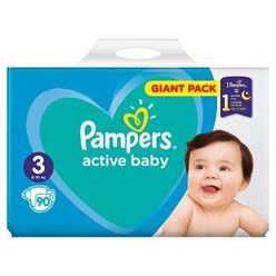 Pampers Active Baby vel. 3 Midi dětské pleny 90 ks