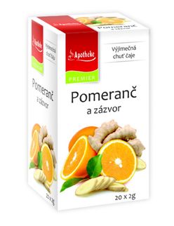 Apotheke Pomeranč a zázvor čaj nálevové sáčky 20x 2 g