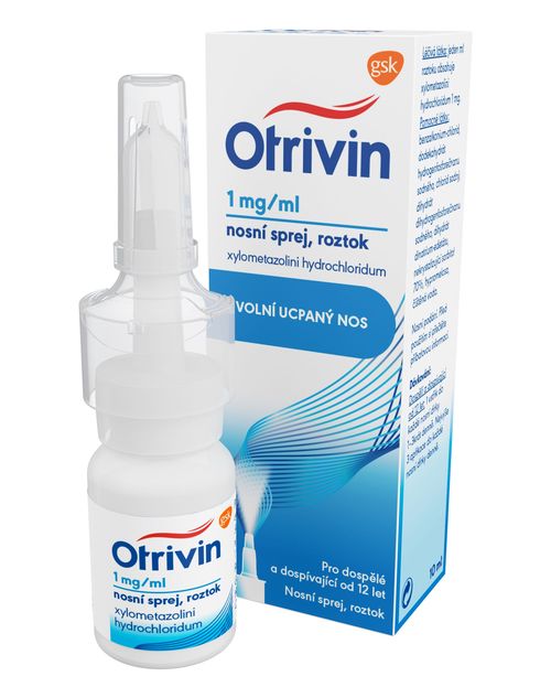 Otrivin Nosní sprej s dávkovačem 1 mg/ml roztok 10 ml