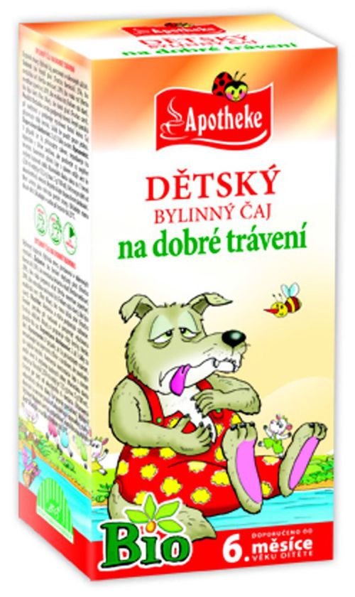 Apotheke BIO Dětský čaj dobré trávení nálevové sáčky 20x 1,5 g