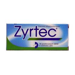 Zyrtec 10 mg 20 tablet