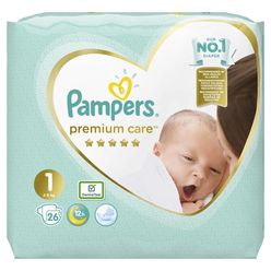 Pampers Premium Care vel. 1 Newborn dětské pleny 26 ks
