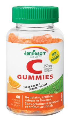 Jamieson Vitamín C Gummies příchuť pomeranč 60 pastilek