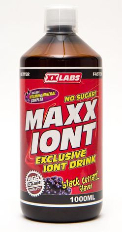 Xxlabs Maxx Iont Sport drink černý rybíz nápoj 1000 ml