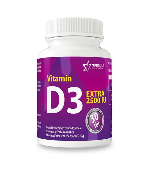 Nutricius Vitamín D3 EXTRA 2500 IU 30 tablet