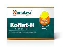 Himalaya Herbals Koflet-H Lemon pastilky s medem 12 ks