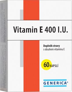 Generica Vitamin E 400 I.U. 60 kapslí