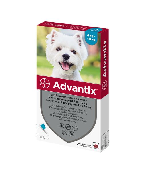 Advantix pro psy 4-10 kg spot-on 1x1 ml