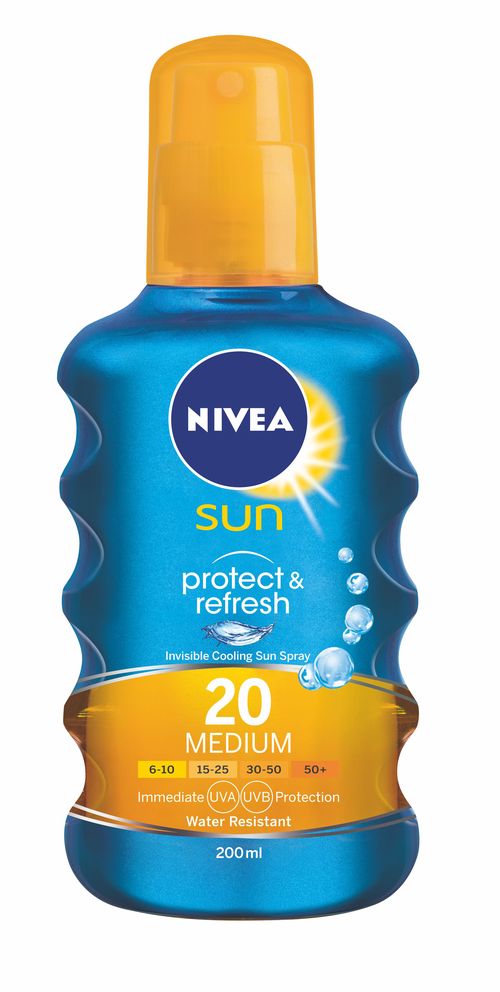 NIVEA SUN Neviditelný sprej na opalování Protect&Refresh OF20 200ml