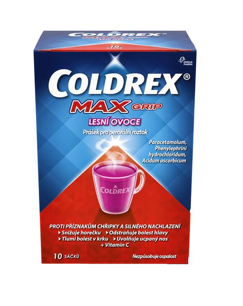 Coldrex MAXGRIP LESNÍ OVOCE 10 sáčků