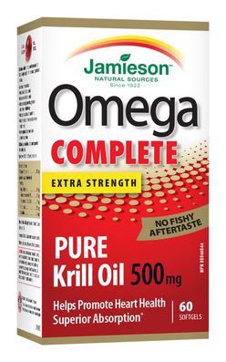 Jamieson Omega COMPLETE Pure Krill 500 mg 60 kapslí