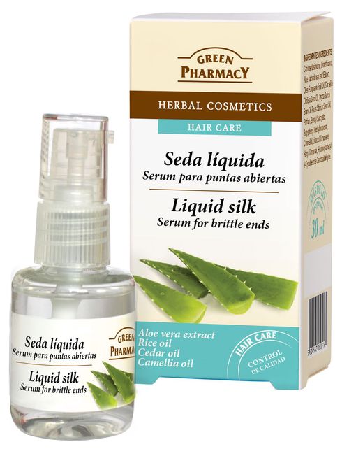 Green Pharmacy Liquid silk sérum pro křehké vlasy 30 ml