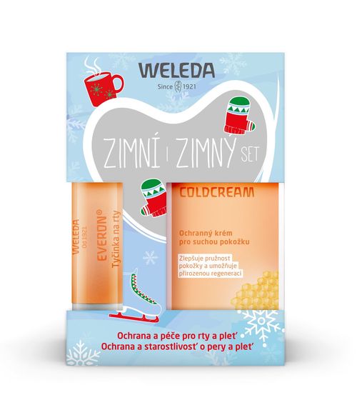 Weleda Zimní set Coldcream 30ml + tyčinka na rty Everon