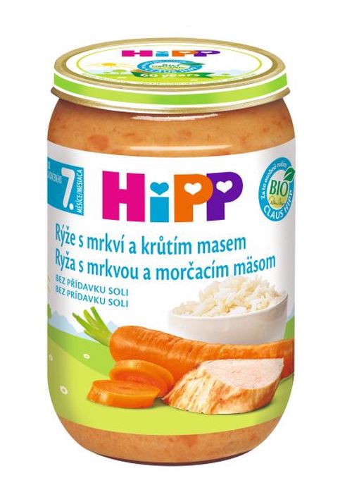 Hipp JUNIOR MENU BIO Rýže s karotkou a krůtím masem 220 g