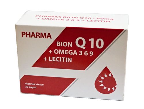 Pharma Bion Q10 60 mg + omega 3-6-9 + lecitin 30 kapslí