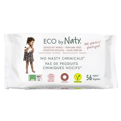 ECO by Naty Vlhčené ubrousky pro citlivou pokožku 56 ks