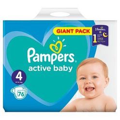 Pampers Active Baby-Dry vel. 4 Maxi dětské pleny 76 ks