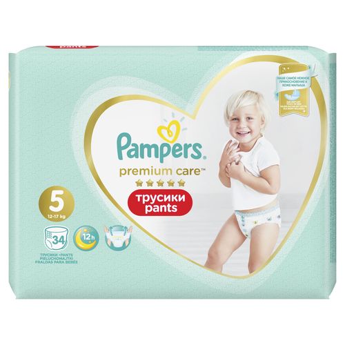 Pampers Premium Care vel. 5 kalhotkové plenky 34 ks