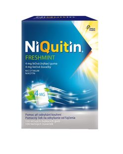 Niquitin Freshmint 4 mg léčivá žvýkací guma 100 ks