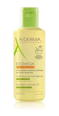 A-derma Exomega Control zvláčňující sprchový olej 200 ml