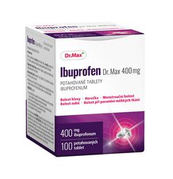 Dr.Max Ibuprofen 400 mg 100 potahovaných tablet