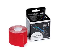 GM rayon kinesiology tape hedvábný 5cm x 5m red