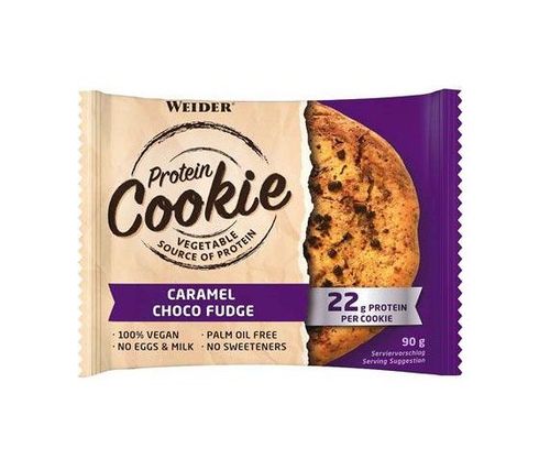 WEIDER Protein Cookie Caramel choco fudge sušenky 90 g