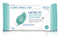 Lactacyd Antibakteriální ubrousky pro intimní hygienu 15 ks