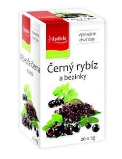 Apotheke Černý rybíz a bezinky nálevové sáčky 20x 2 g