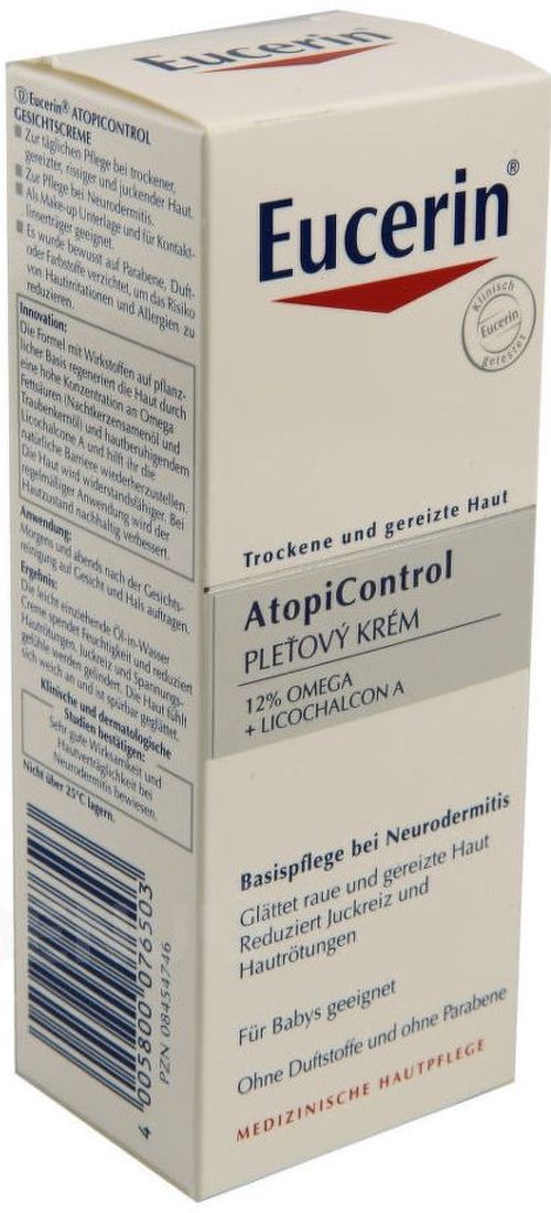 Eucerin Atopicontrol suchá zarudlá pokožka pleťový krém 50 ml