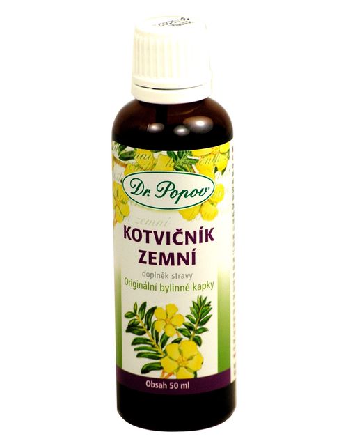 Dr. Popov Kotvičník zemní bylinné kapky 50 ml