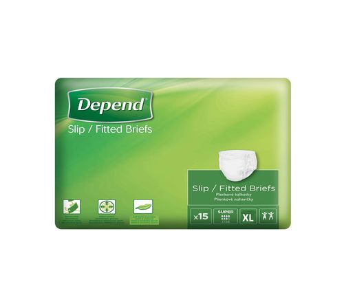 Depend Slip Super XL inkontinenční plenkové kalhotky 15 ks