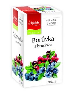 Apotheke Borůvka a brusinka čaj nálevové sáčky 20x 2 g