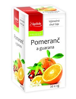 Apotheke Pomeranč a guarana čaj nálevové sáčky 20x 2 g