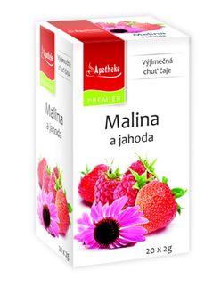 Apotheke Malina+jahoda s echinaceou čaj nálevové sáčky 20x 2 g
